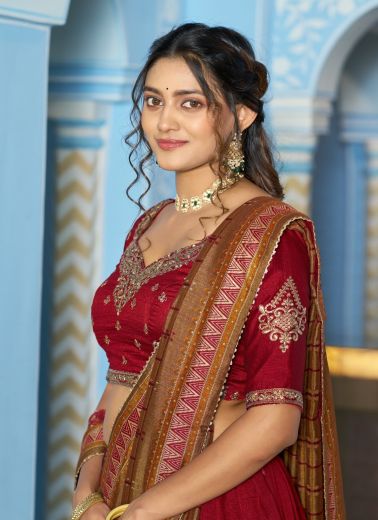 AARNA 2 - Catalog # 65250 (Set of 4 Semi-Stitched Lehengas)