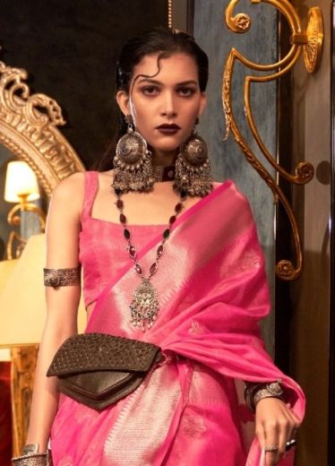 KATIE ORGANZA - Catalog # 65287 (Set of 5 Sarees)