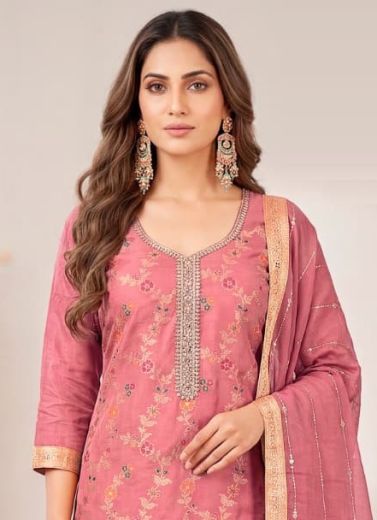 SILK STORY 2 - Catalog # 65301 (Set of 4 Semi-Stitched / Un-Stitched Suits)