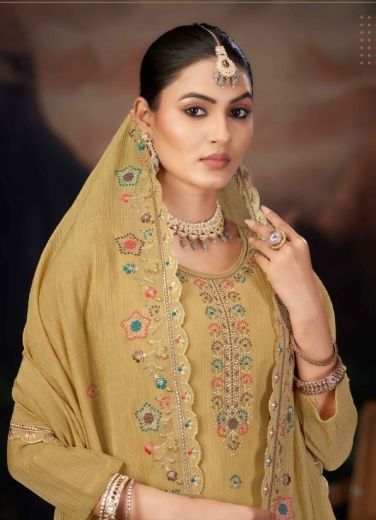 DWIJA - Catalog # 65343 (Set of 4 Semi-Stitched / Un-Stitched Suits)