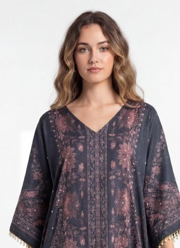 KAFTAN CO-ORD SET VALUE ADDITION 6 - Catalog # 65379 (Set of 6 Tops With Bottoms)