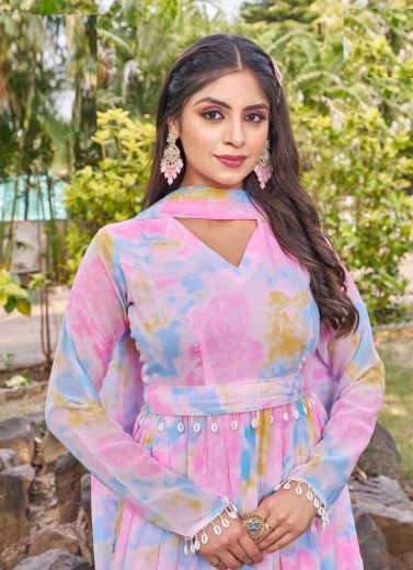 AAKASRSHINI - Catalog # 65389 (Set of 3 Readymade Gowns)