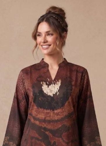 KURTI CO-ORD SET 1 - Catalog # 65402 (Set of 6 Tops With Bottoms)