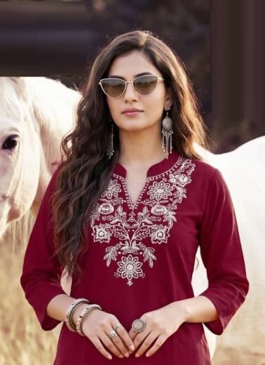 COTTON CANDY 2 - Catalog # 65416 (Set of 6 Readymade Women's Kurtis / Tops)