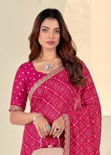 RANI BANDHEJ 7 - Catalog # 65443 (Set of 6 Sarees)
