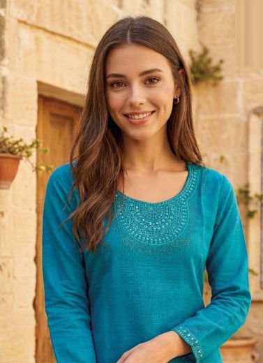 FLUTE - Catalog # 65469 (Set of 6 Readymade Women's Kurtis / Tops)
