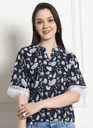SHORT TOP SERIES 5001 - Catalog # 65533 (Set of 4 Readymade Women's Kurtis / Tops)