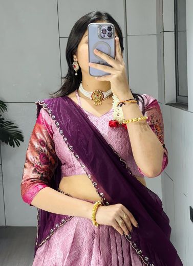 SERIES 8131 - Catalog # 65564 (Set of 2 Semi-Stitched Lehengas)