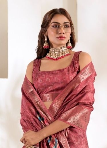 VIOLET SILK - Catalog # 65588 (Set of 6 Sarees)