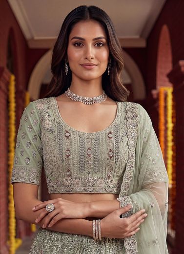 SERIES 3015 - Catalog # 65606 (Set of 3 Semi-Stitched Lehengas)