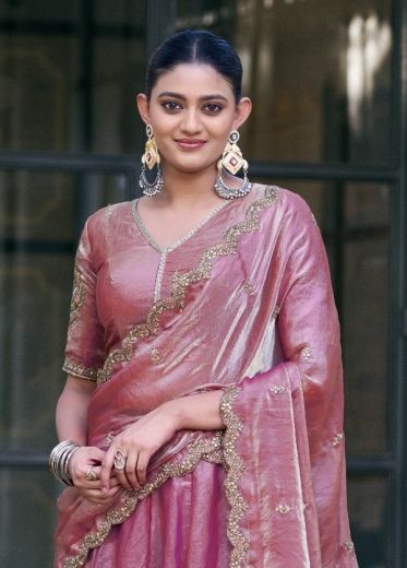 ELAKSHI 1440 - Catalog # 65655 (Set of 4 Semi-Stitched Lehengas)