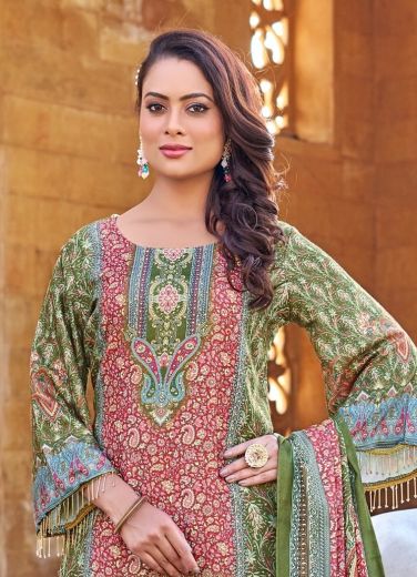 RUKSANA - Catalog # 65656 (Set of 4 Readymade Salwar Suits)
