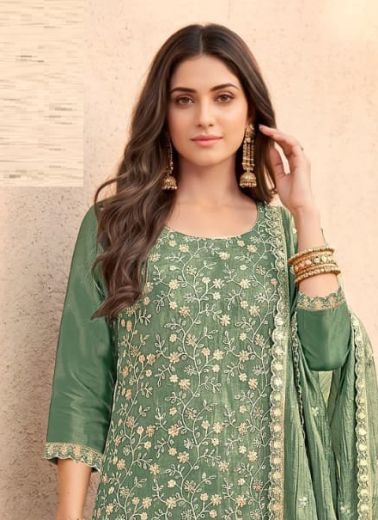 ZIVIRA - Catalog # 65713 (Set of 4 Semi-Stitched / Un-Stitched Suits)