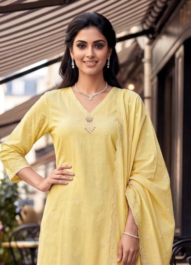COTTON MUL-MUL SERIES P68 - Catalog # 65727 (Set of 7 SIZE-SETS [Readymade Salwar Suits])