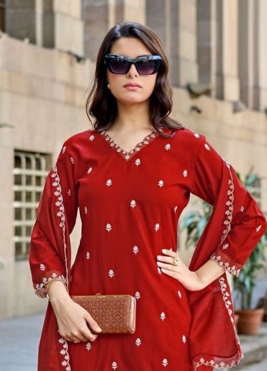 KALAVATI - Catalog # 65729 (Set of 4 Readymade Salwar Suits)