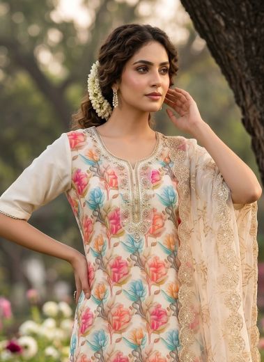 ROOHAA 22 - Catalog # 65771 (Set of 4 Readymade Salwar Suits)