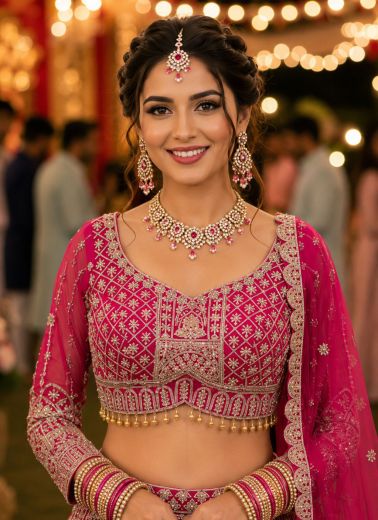 KHYATI - Catalog # 65801 (Set of 3 Readymade Lehengas)