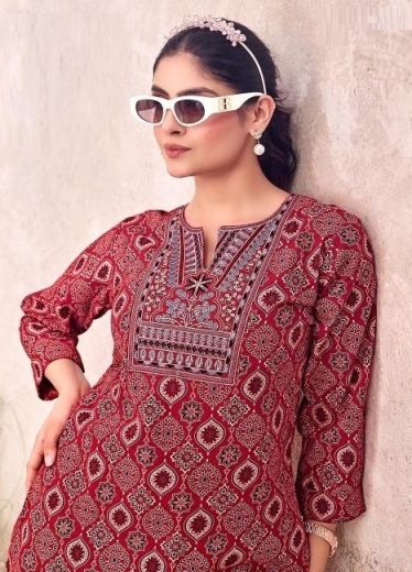 FINOLY TUNIC - Catalog # 65813 (Set of 8 Readymade Women's Kurtis / Tops)