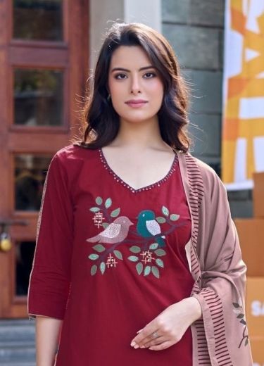 RESHAM - Catalog # 65814 (Set of 4 Readymade Salwar Suits)