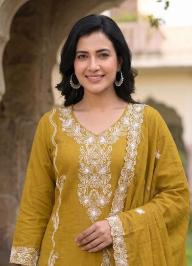 LAKSHI FARSHI - Catalog # 65827 (Set of 3 SIZE-SETS [Readymade Salwar Suits])