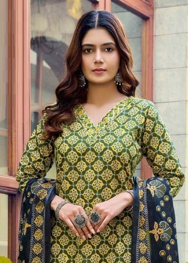 AJARAKH 1 - Catalog # 65841 (Set of 8 Readymade Salwar Suits)