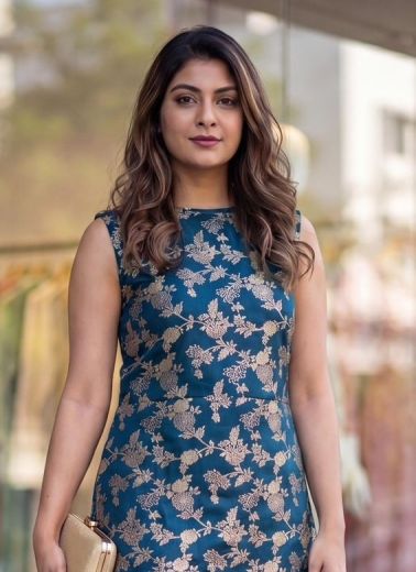 BANARASI BROCADE CO-ORD SET - Catalog # 65848 (Set of 4 Readymade Women's Kurtis / Tops)
