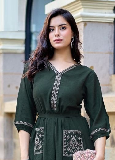 ALEENA - Catalog # 65879 (Set of 5 Readymade Women's Kurtis / Tops)