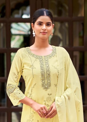 HASEEN - Catalog # 65907 (Set of 4 Readymade Salwar Suits)