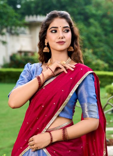 KESARIYA 2003 - Catalog # 65926 (Set of 3 Semi-Stitched Lehengas)