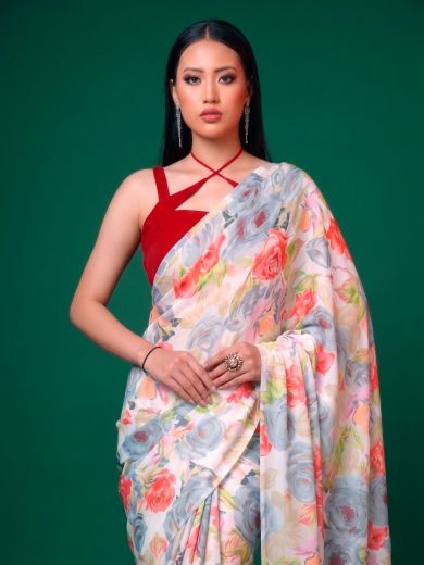 SERIES 7017 - Catalog # 65936 (Set of 3 Sarees)