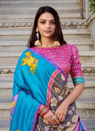 SERIES 1236 - Catalog # 65946 (Set of 4 Semi-Stitched Lehengas)