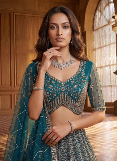 SERIES 3030 - Catalog # 65959 (Set of 3 Semi-Stitched Lehengas)