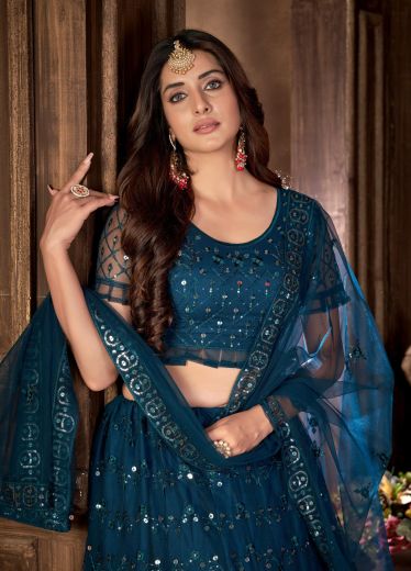 MEHAK - Catalog # 65964 (Set of 4 Semi-Stitched Lehengas)