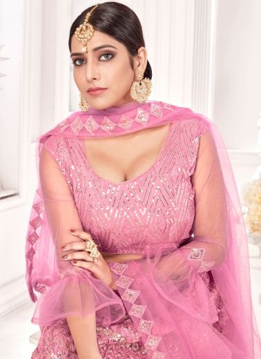 NASRIN - Catalog # 65968 (Set of 4 Semi-Stitched Lehengas)