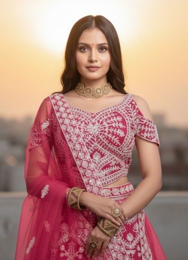 SHRAVANI 23001 - Catalog # 65996 (Set of 6 Semi-Stitched Lehengas)