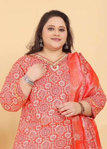 BIG SIZE ROYAL 1 - Catalog # 66008 (Set of 4 Readymade Salwar Suits)
