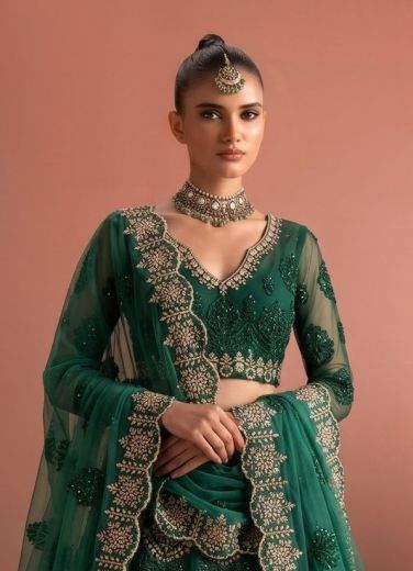 SERIES 1085-1090 - Catalog # 66013 (Set of 6 Semi-Stitched Lehengas)