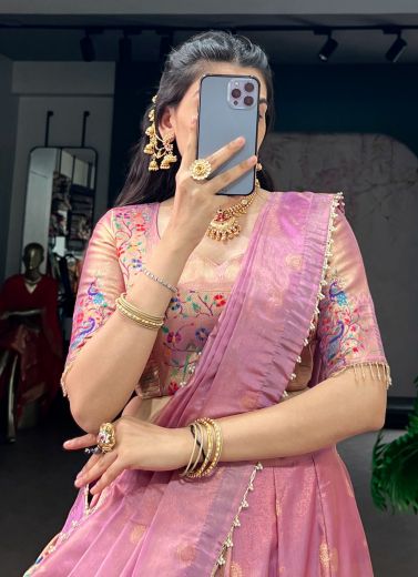 SERIES 2021 - Catalog # 66017 (Set of 3 Semi-Stitched Lehengas)