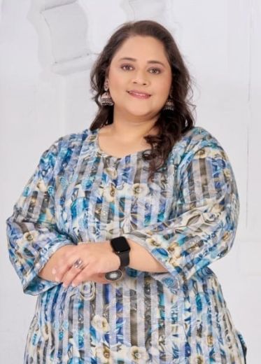 PLUS SIZE NITYA 1 - Catalog # 66026 (Set of 3 Readymade Women's Kurtis / Tops)