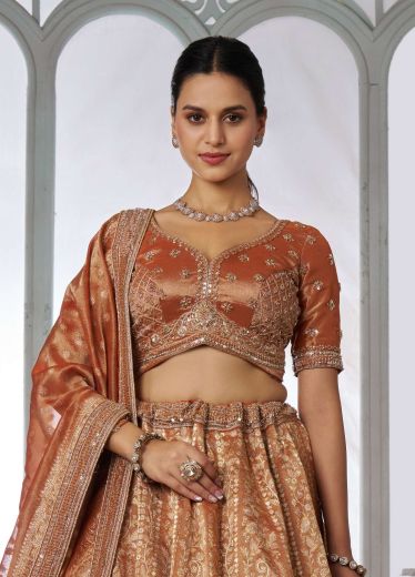 SERIES 2210 - Catalog # 66059 (Set of 2 Semi-Stitched Lehengas)
