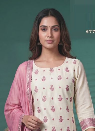 CHHAVI 3 - Catalog # 66075 (Set of 4 Readymade Salwar Suits)