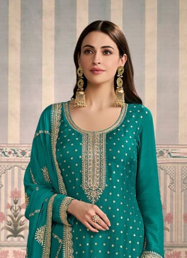 JASLEEN COLOR PLUS - Catalog # 66077 (Set of 4 Readymade Salwar Suits)