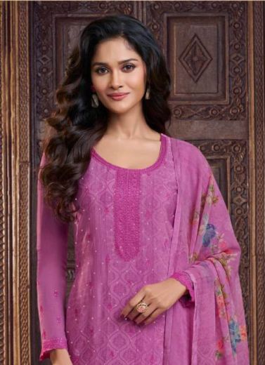 ROYAL CREPE 48 - Catalog # 66081 (Set of 8 Readymade Salwar Suits)