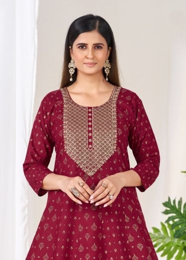 MELONI - Catalog # 66086 (Set of 6 Readymade Women's Kurtis / Tops)