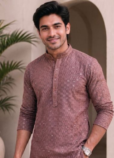 CHIKANKARI 2 - Catalog # 66090 (Set of 6 Men's Ethnic Wear)