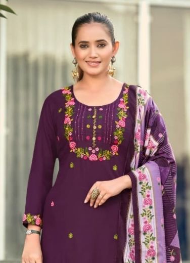 BAWREE - Catalog # 66091 (Set of 6 Readymade Salwar Suits)
