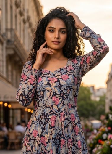 KINNY - Catalog # 66101 (Set of 2 Readymade Women's Kurtis / Tops)