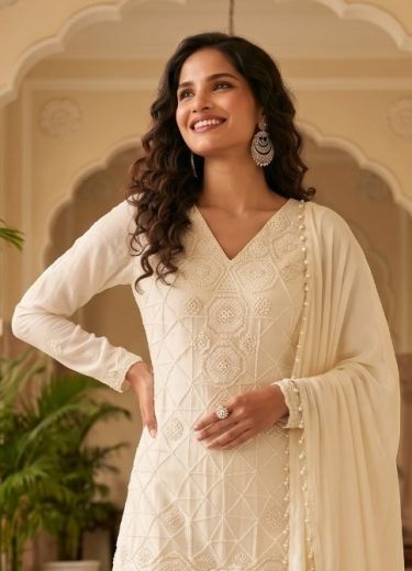 ROOHAA 25 - Catalog # 66102 (Set of 2 Readymade Salwar Suits)