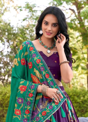 SERIES 1239 - Catalog # 66105 (Set of 3 Semi-Stitched Lehengas)