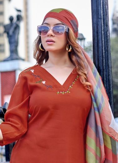 VANSHIKA - Catalog # 66129 (Set of 6 Readymade Salwar Suits)